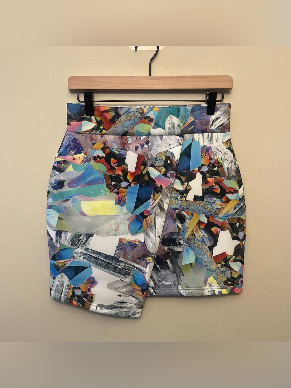 NWT Jaded London Crystal Cyberwave Asymmetrical Skirt Women's Size Medium